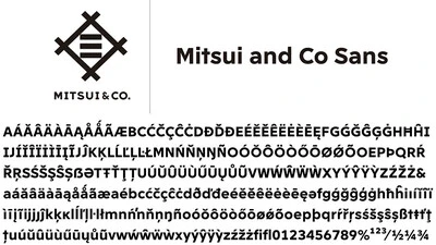 三井物産カスタムフォント